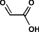 FIG. 1 Chemical structure of glyoxylic acid.