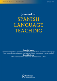 Cover image for Journal of Spanish Language Teaching, Volume 8, Issue 2, 2021