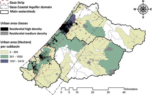 Figure 10. Urban area distribution.