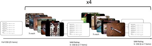 Figure 1. Illustration of one condition of the Affective Picture Paradigm.