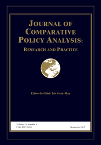 Cover image for Journal of Comparative Policy Analysis: Research and Practice, Volume 19, Issue 5, 2017