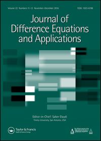 Cover image for Journal of Difference Equations and Applications, Volume 24, Issue 4, 2018