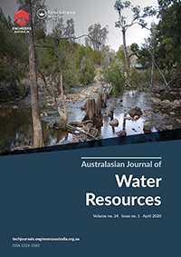 Cover image for Australasian Journal of Water Resources, Volume 24, Issue 1, 2020