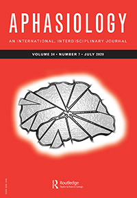 Cover image for Aphasiology, Volume 34, Issue 7, 2020