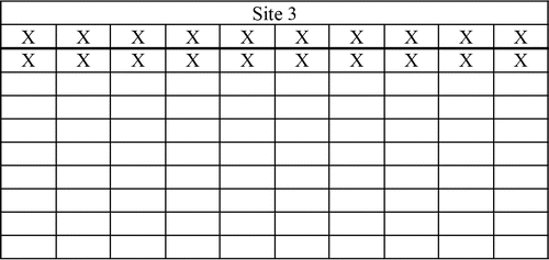 Figure 5 Site Layout for Comparing Simple Random Sampling to Systematic Random Sampling.