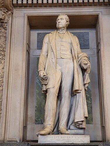 Figure 16. Giovanni Fontana, ‘Joseph Mayer’, St George’s Hall (National Museums Liverpool, authors’ photograph).