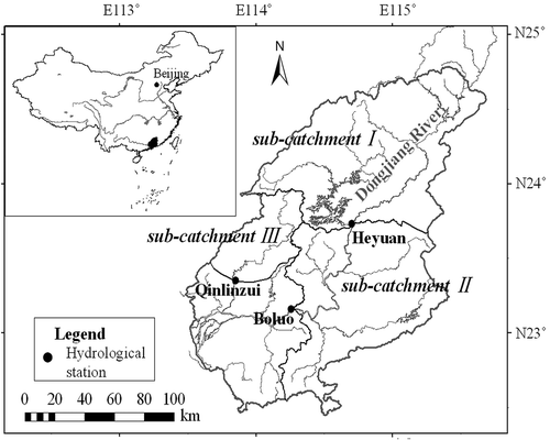 Figure 2. Sketch map of the DjR Basin, South China.