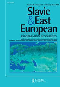 Cover image for Slavic & East European Information Resources, Volume 20, Issue 1-2, 2019
