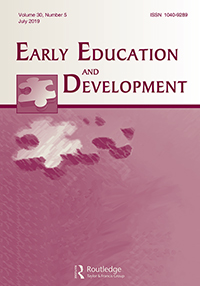 Cover image for Early Education and Development, Volume 30, Issue 5, 2019