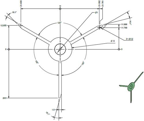 Figure 1 Drawing of the elastic silicone sheet.