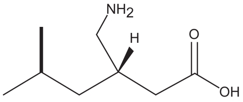 Figure 1 Chemical structure of pregabalin.