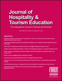 Cover image for Journal of Hospitality & Tourism Education, Volume 29, Issue 2, 2017