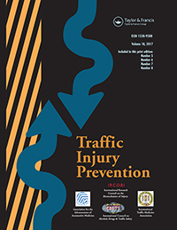 Cover image for Traffic Injury Prevention, Volume 18, Issue 6, 2017