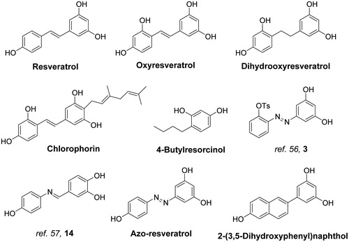 Figure 7. Representative reported natural stillbenes and synthetic derivatives.