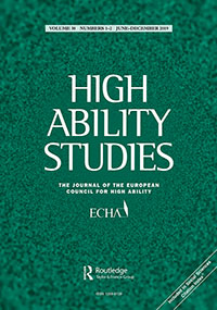 Cover image for High Ability Studies, Volume 30, Issue 1-2, 2019