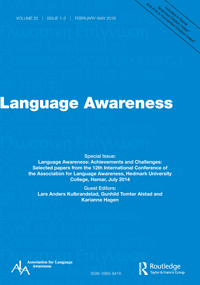 Cover image for Language Awareness, Volume 25, Issue 1-2, 2016