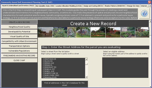 Figure 1. Screenshot of graphical user interface (GUI).