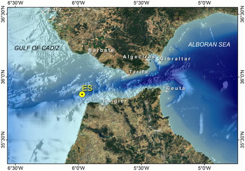 Figure 3.5.1. Location map (Mooring location in Espartel Sill).