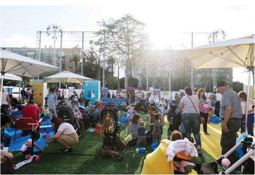 Figure 2. Photo from the Play in the City, an Urban95 event on Rabin Square in Tel Aviv on 15 May 2018. Photo courtesy of Shani Halevy.