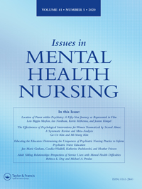 Cover image for Issues in Mental Health Nursing, Volume 41, Issue 5, 2020