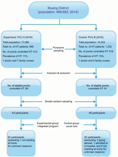 Figure 1 Flow diagram of the participant sampling.