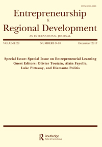 Cover image for Entrepreneurship & Regional Development, Volume 29, Issue 9-10, 2017