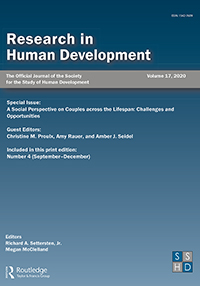Cover image for Research in Human Development, Volume 17, Issue 4, 2020
