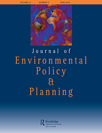 Cover image for Journal of Environmental Policy & Planning, Volume 21, Issue 3, 2019