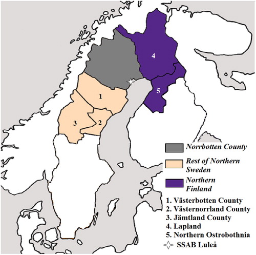 Figure 1. Regional areas included in the NCFSM.