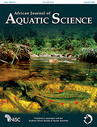 Cover image for African Journal of Aquatic Science, Volume 45, Issue 3, 2020