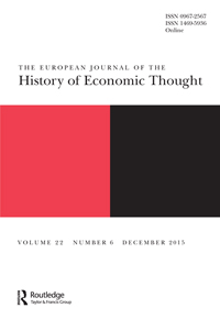 Cover image for The European Journal of the History of Economic Thought, Volume 22, Issue 6, 2015