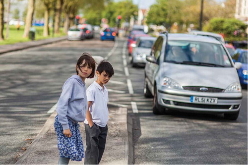 Figure 6. Waiting to cross.