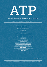 Cover image for Administrative Theory & Praxis, Volume 43, Issue 1, 2021