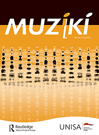 Cover image for Muziki, Volume 13, Issue 2, 2016