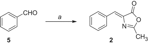 Scheme 1. Reagents and conditions: (a) N-acetylglycine, Ac2O, CH3COONa, reflux, 5 h.