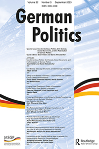 Cover image for German Politics, Volume 32, Issue 3, 2023