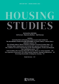 Cover image for Housing Studies, Volume 38, Issue 2, 2023