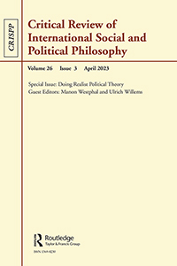 Cover image for Critical Review of International Social and Political Philosophy, Volume 26, Issue 3, 2023