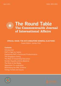 Cover image for The Round Table, Volume 105, Issue 2, 2016