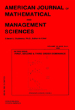 Cover image for American Journal of Mathematical and Management Sciences, Volume 10, Issue 3-4, 1990