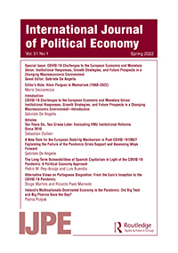 Cover image for International Journal of Political Economy, Volume 51, Issue 1, 2022