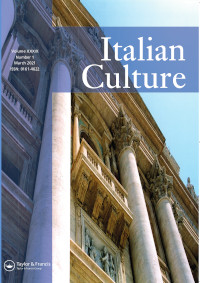 Cover image for Italian Culture, Volume 39, Issue 1, 2021