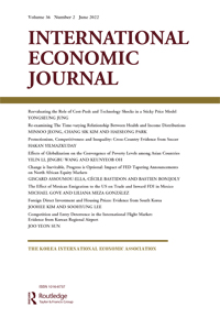 Cover image for International Economic Journal, Volume 36, Issue 2, 2022