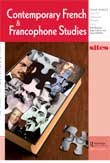 Cover image for Contemporary French and Francophone Studies, Volume 16, Issue 2, 2012