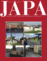Cover image for Journal of the American Planning Association, Volume 83, Issue 2, 2017