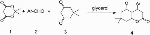 Scheme 1. One-pot synthesis of coumarin derivatives.