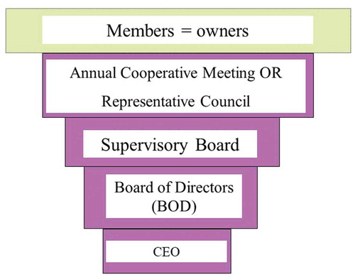 Figure 4. Structure of the Finnish cooperatives.