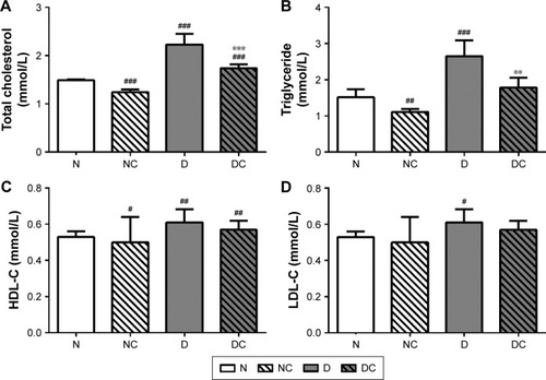 Figure 2 CRPHF reduced blood lipid in diabetic rats.