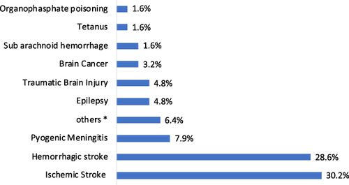 Figure 4 Factors associated with aspiration pneumonia (n=63).