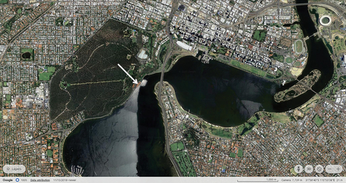 Figure 1. Old swan brewery, Perth. Source: Google Earth, 31°58’40”S 115°53’38”E. Accessed October 1, 2023.